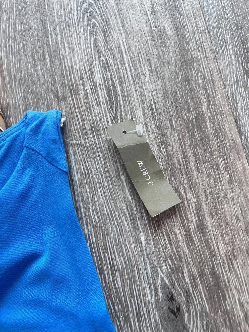 J. Crew form‎ knit tank in blue NWT
